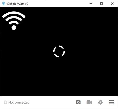 iVCam Webcam - desktopová aplikace