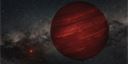 Umělecké ztvárnění planety GU Psc b, která je asi desetkrát větší než Jupiter.