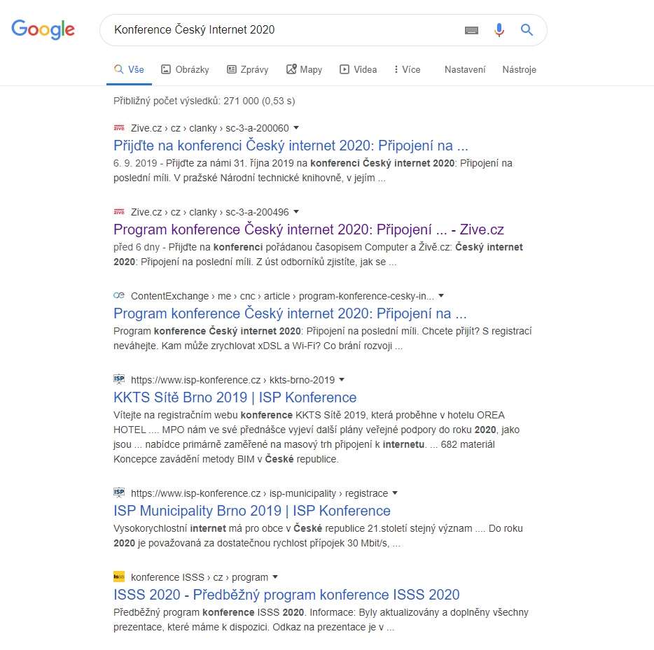 Galerie - Google chystá nový způsob výpisu výsledků vyhledávání. Je to nezvyk – Živě.cz