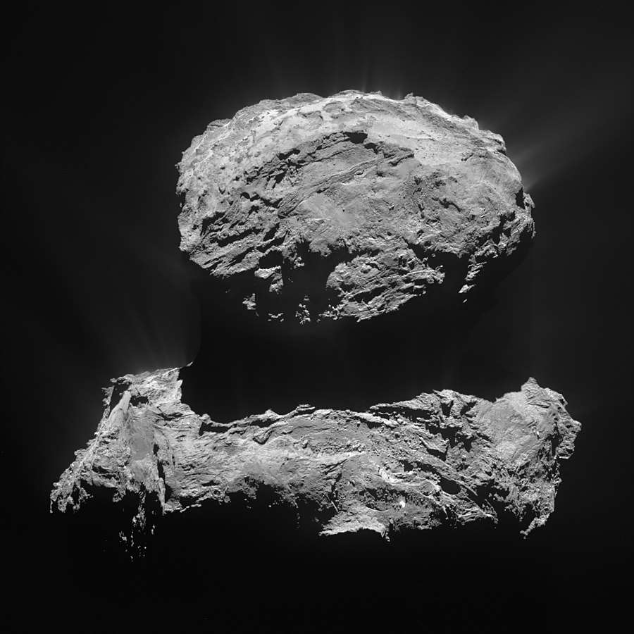 Galerie - Úžasné záběry ukazují povrch komety řítící se vesmírem – VTM.cz